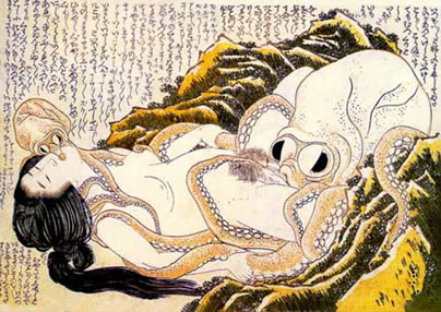 Dream of the fishermans wife by Katsushika Hokusai (around 1820)